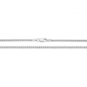 9ct White Gold Spiga Chain Necklace CH488W