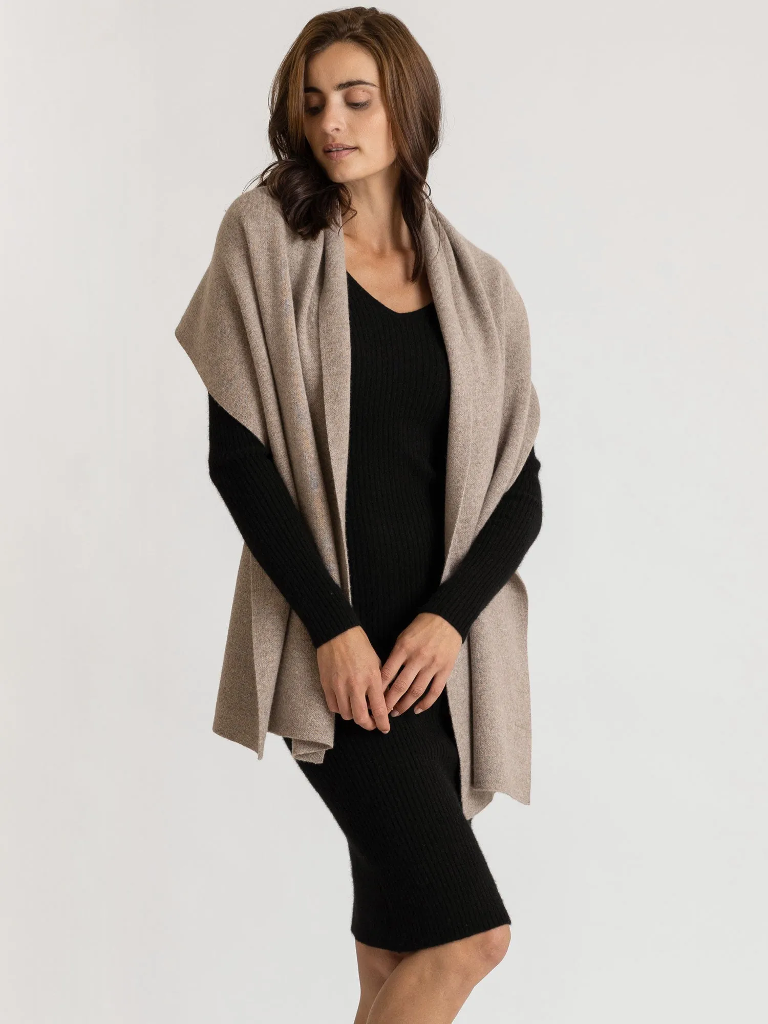 Cashmere scarf "Nobel" - toast