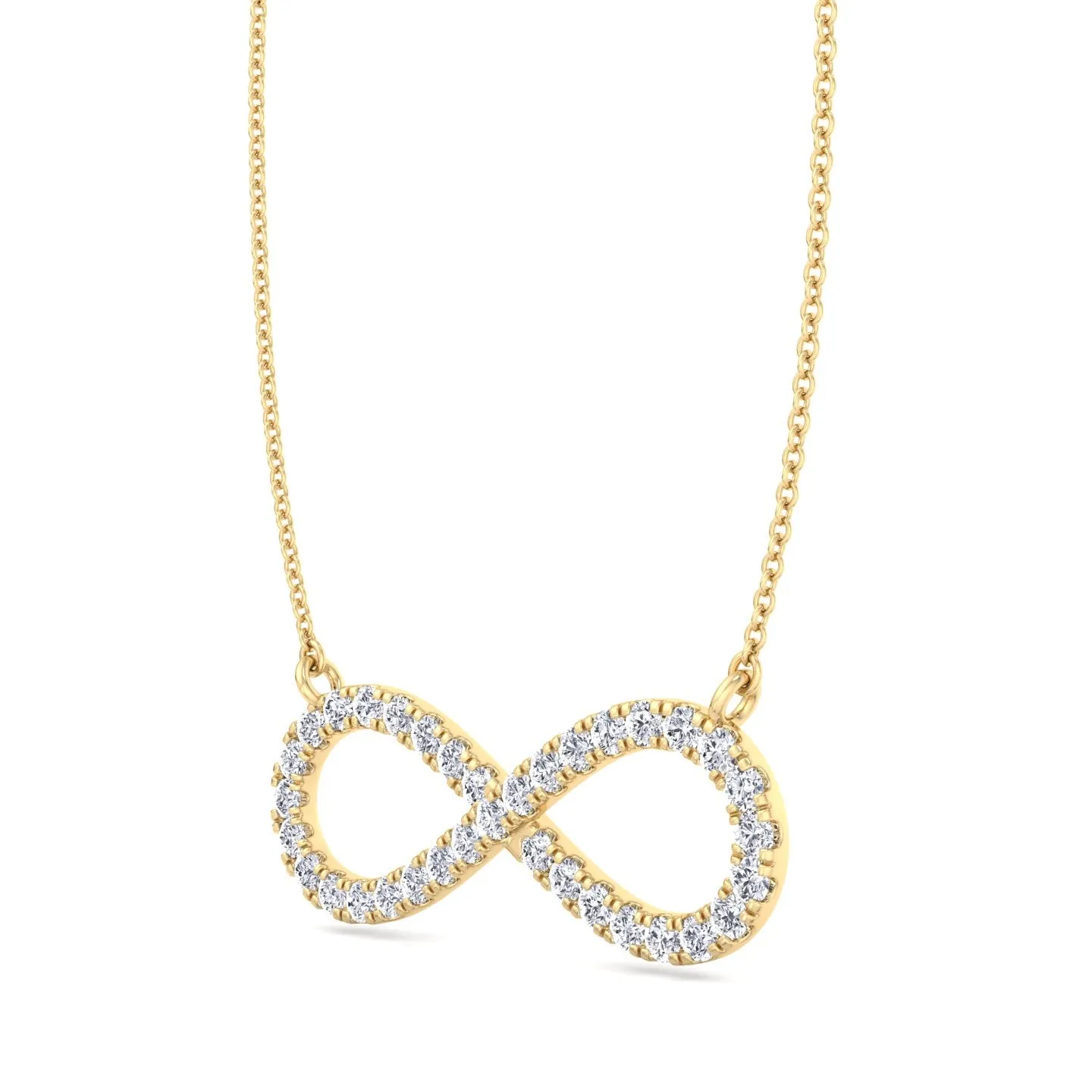 Celine - Great Mothers Day Gift - .92CT T.W Infinity Natural Diamond Pendant
