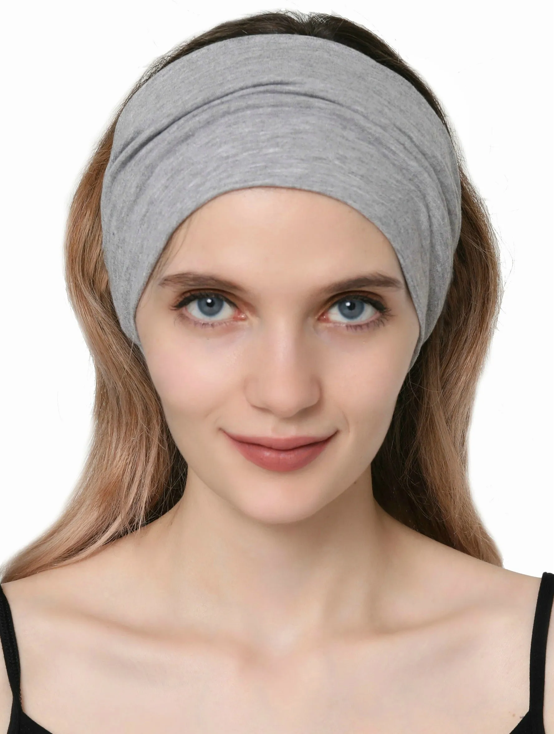 Extra Wide Plain Headband Set of Two