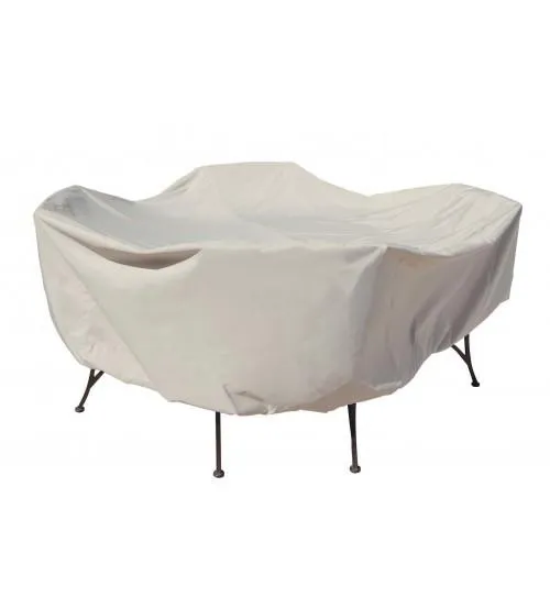 Treasure Garden Protective Furniture Cover - 48" Round Table And Chairs W/4 Ties, Elastic & Spring Cinch Lock (No Hole)